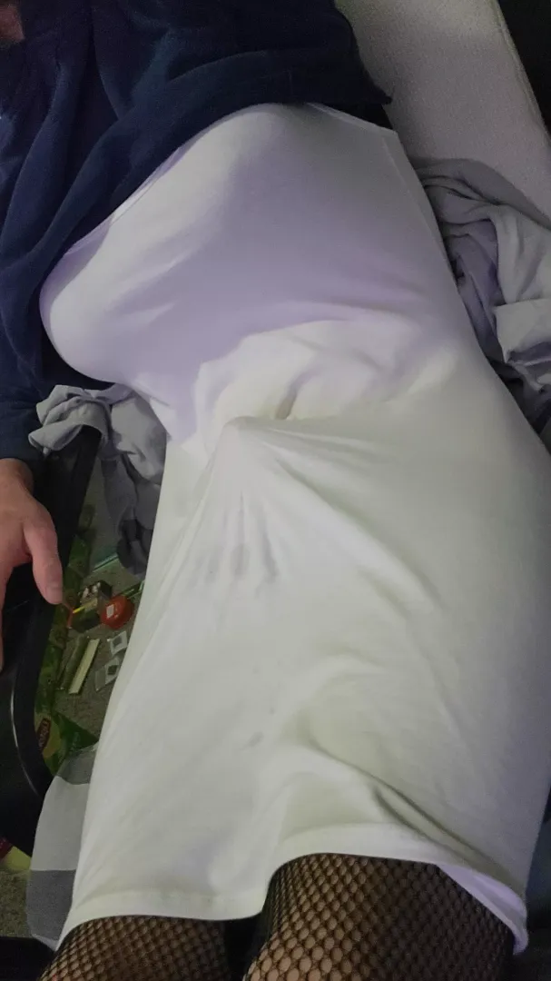 Dress bulge🥰