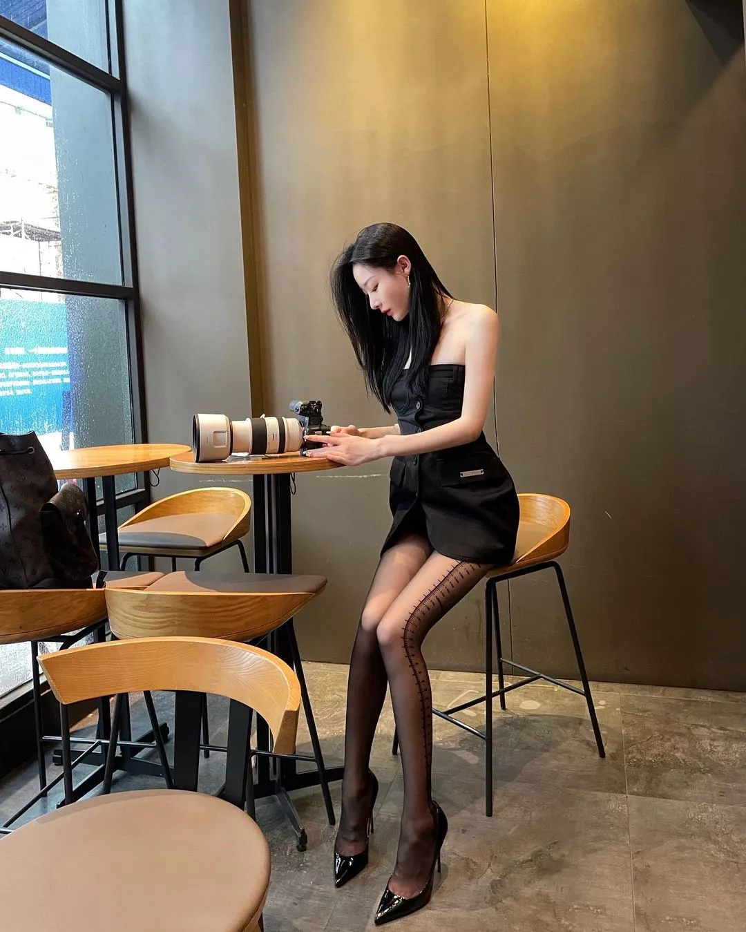 Dressed in black