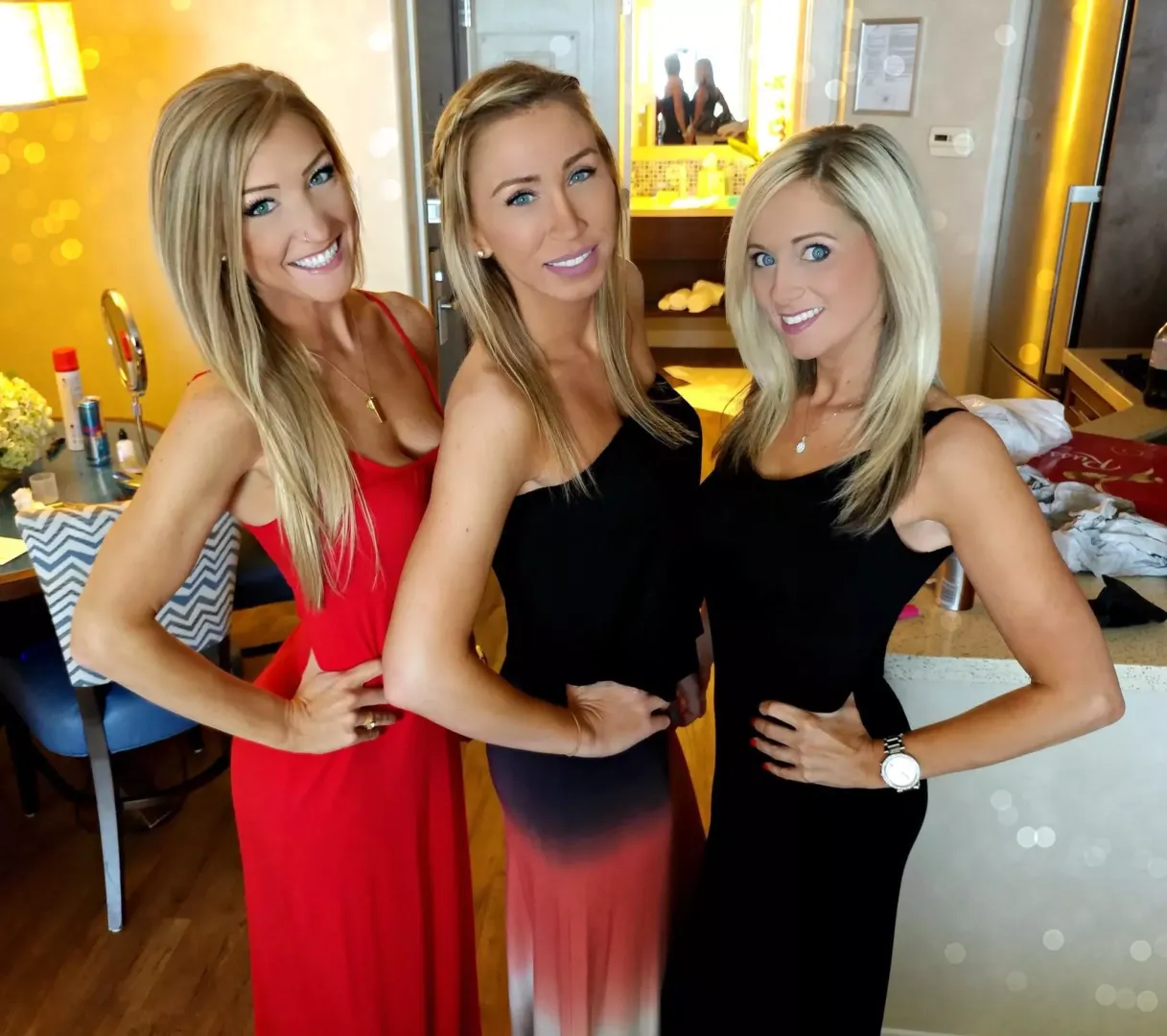 Dressed up babes