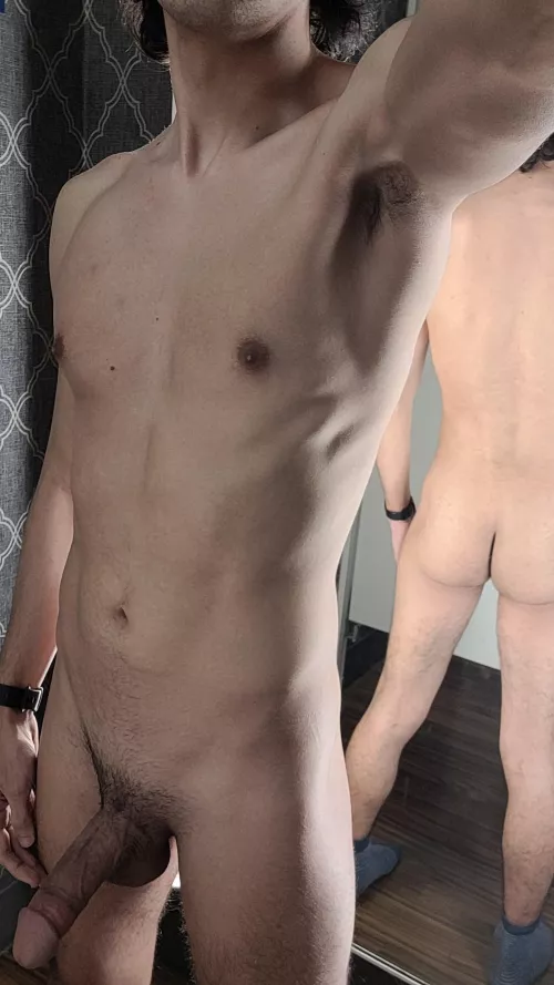 Dressing room boner.
