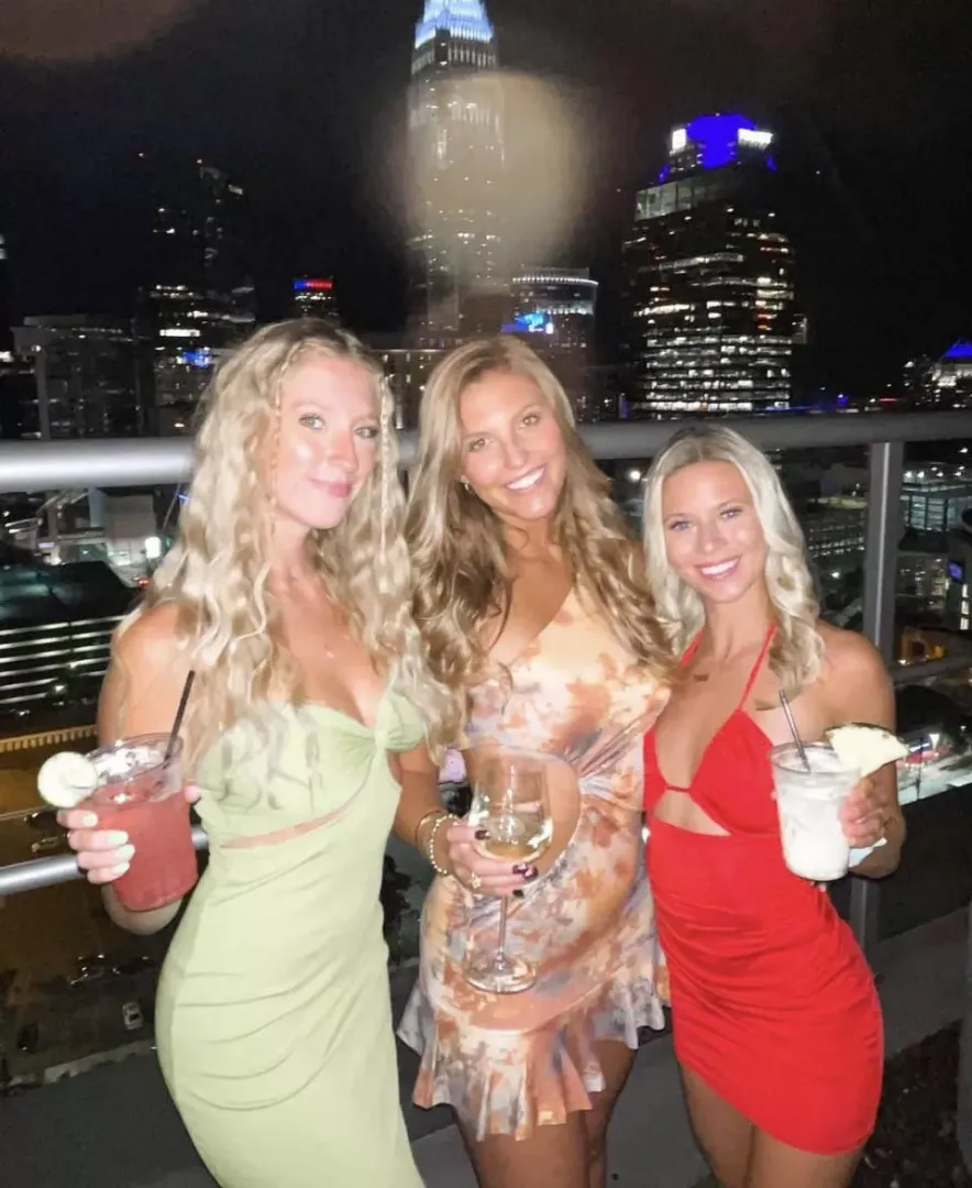Drinks in hand