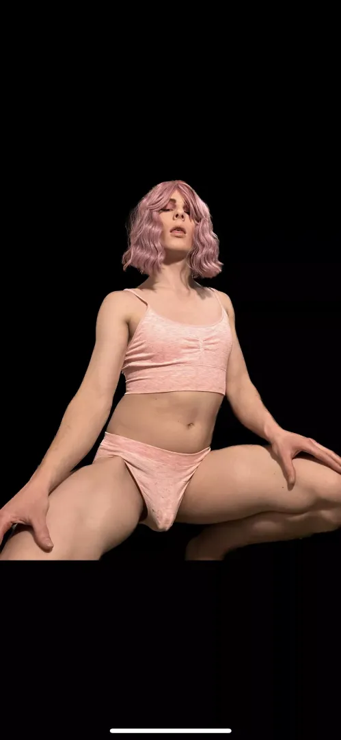 Dropped down ready to serve cock
