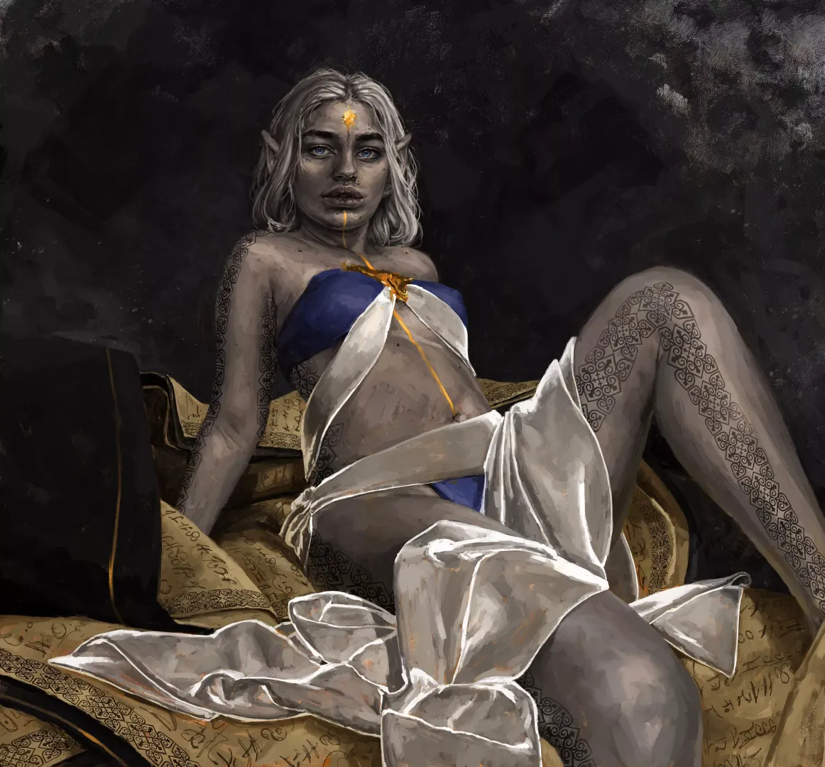Drow concubine Thelvelia by Yorsy Hernandez