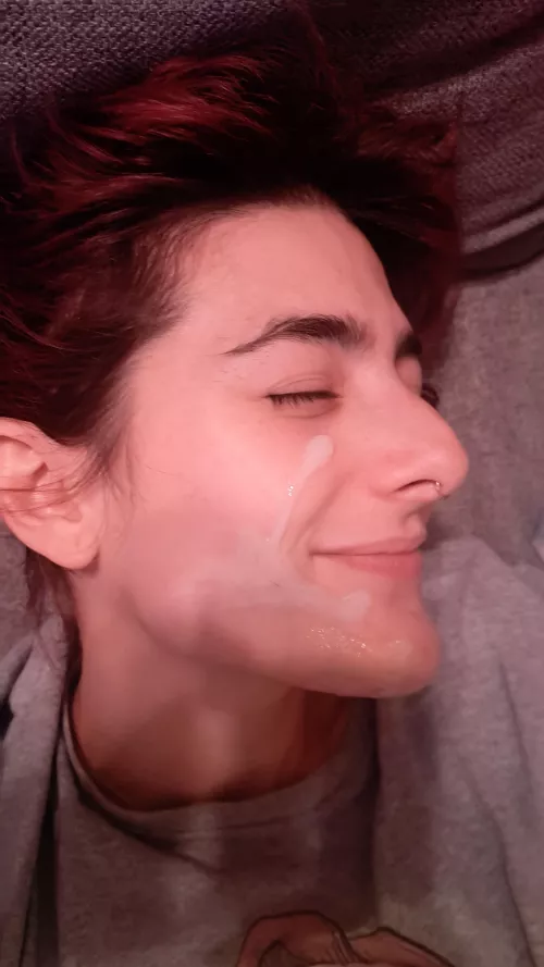 Dumping His Load On My Face 