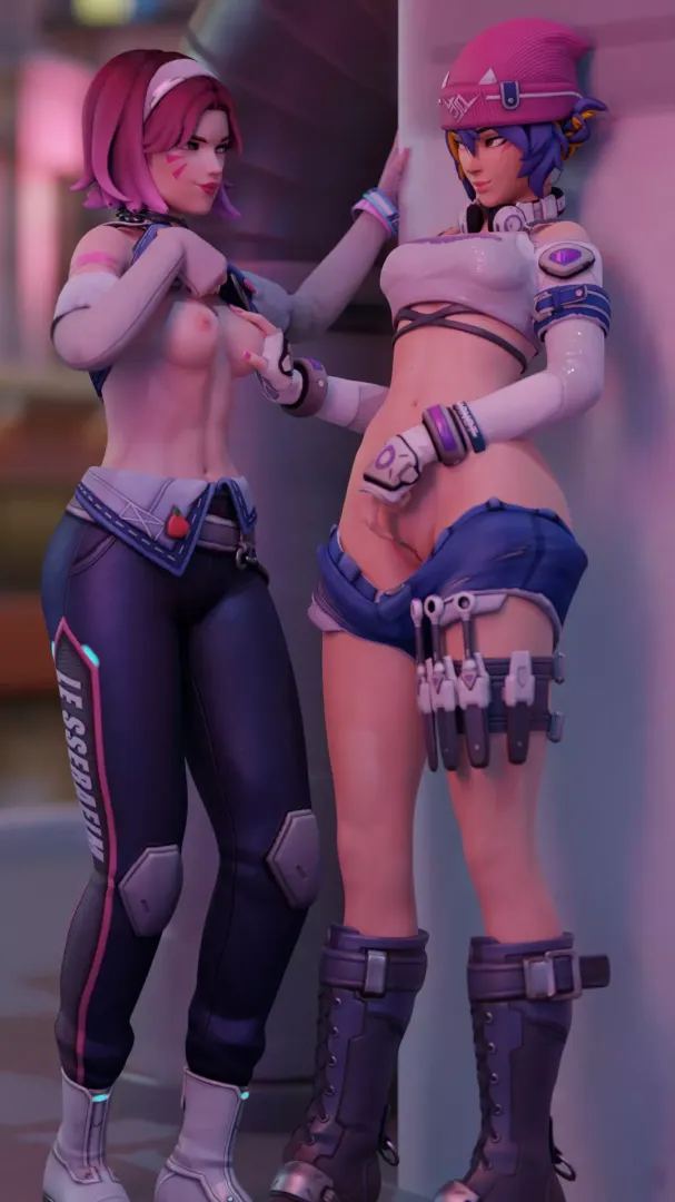 D.va and Kiriko