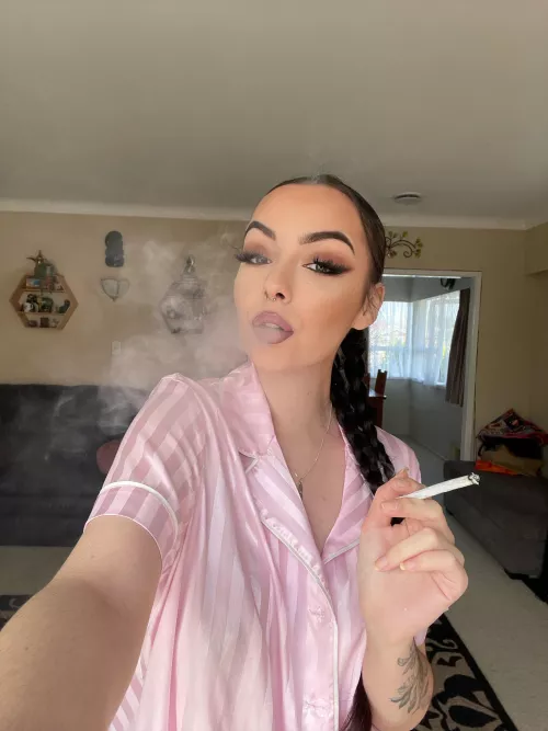 Early morning cigarettes before therapy x