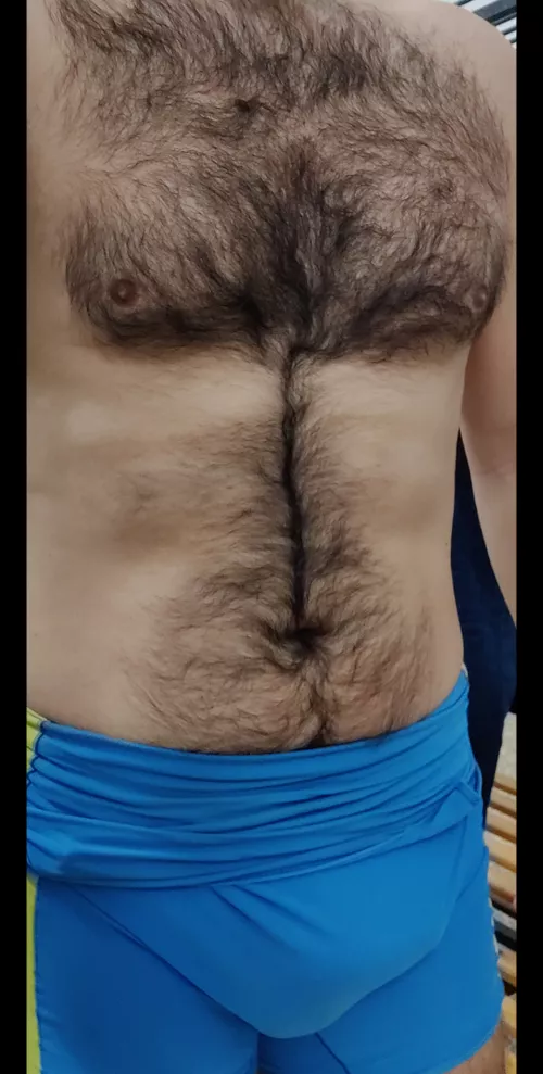 early morning workout and bulge