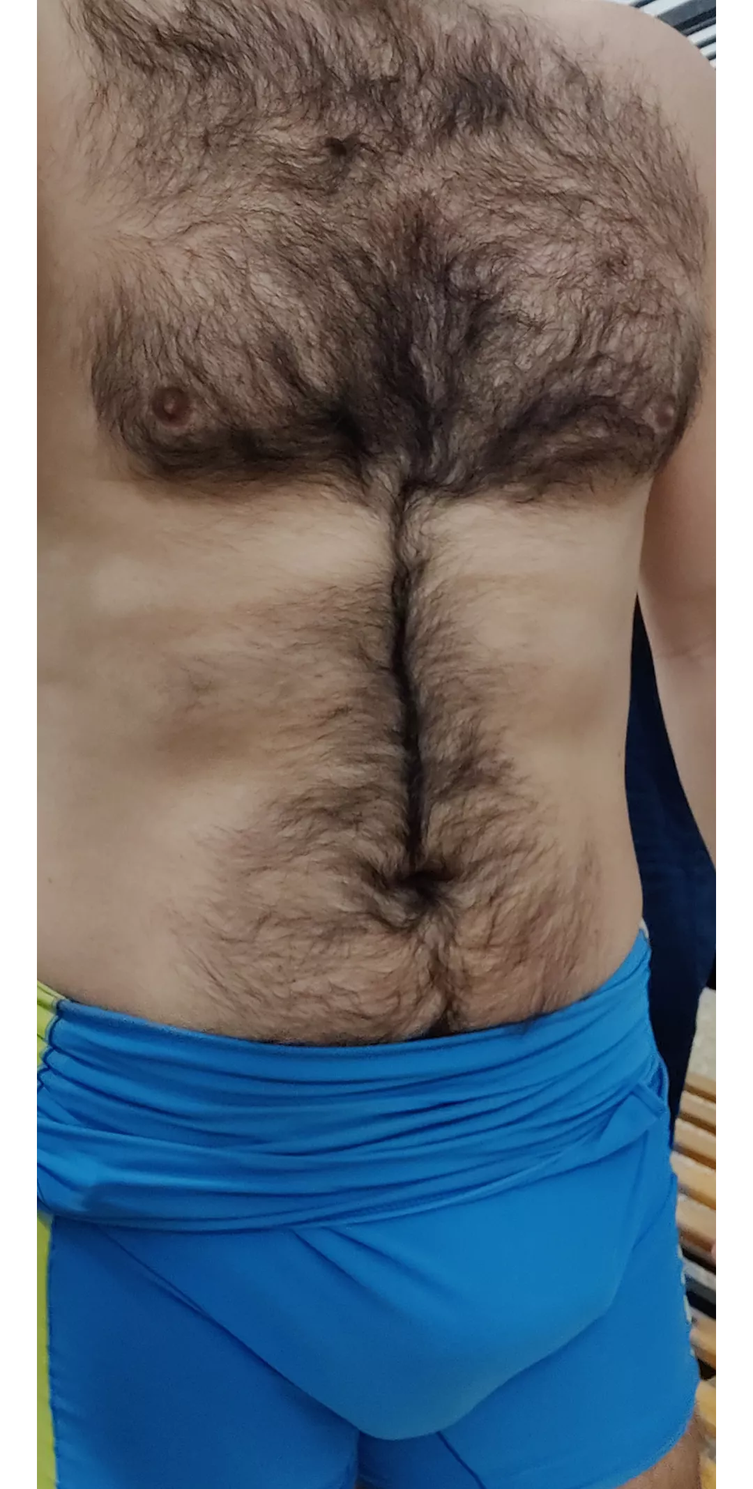 early morning workout and bulge