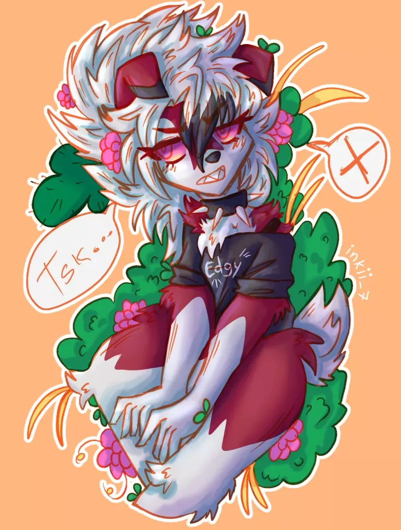Edgy Lycanrock (art by me) I had uploaded this drawing before here but I deleted my previous account,, btw I have open comms :) any interested can ask me for more details at DM <3