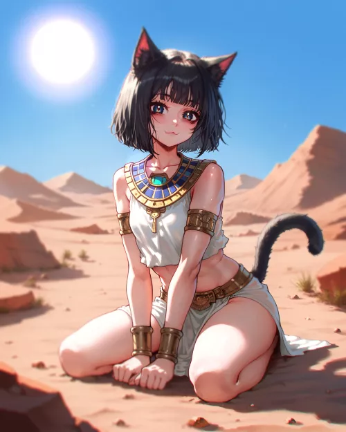 Egyptian stray cat