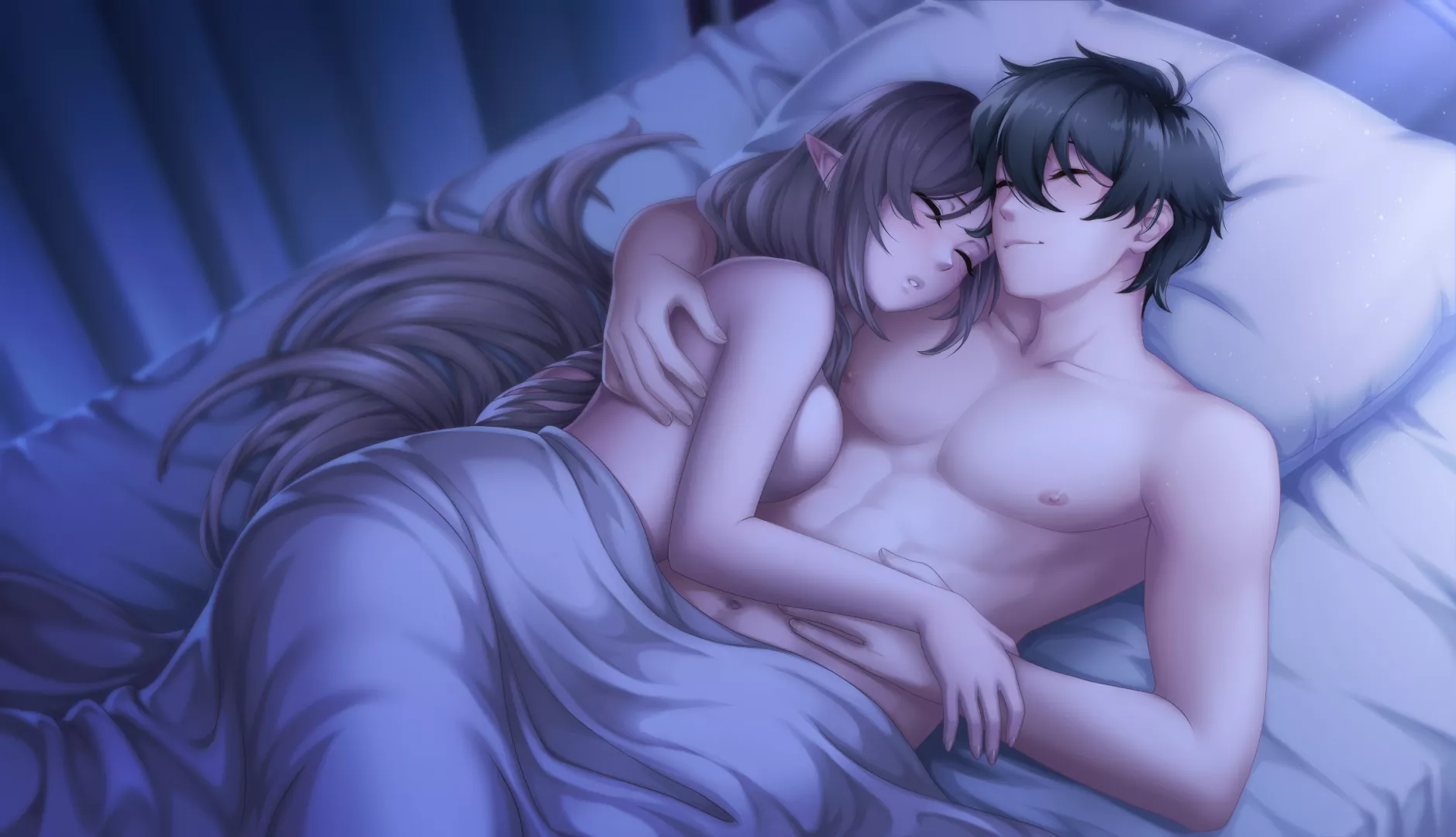Elf Catrine loves tenderness [WANDERER: Broken Bed]