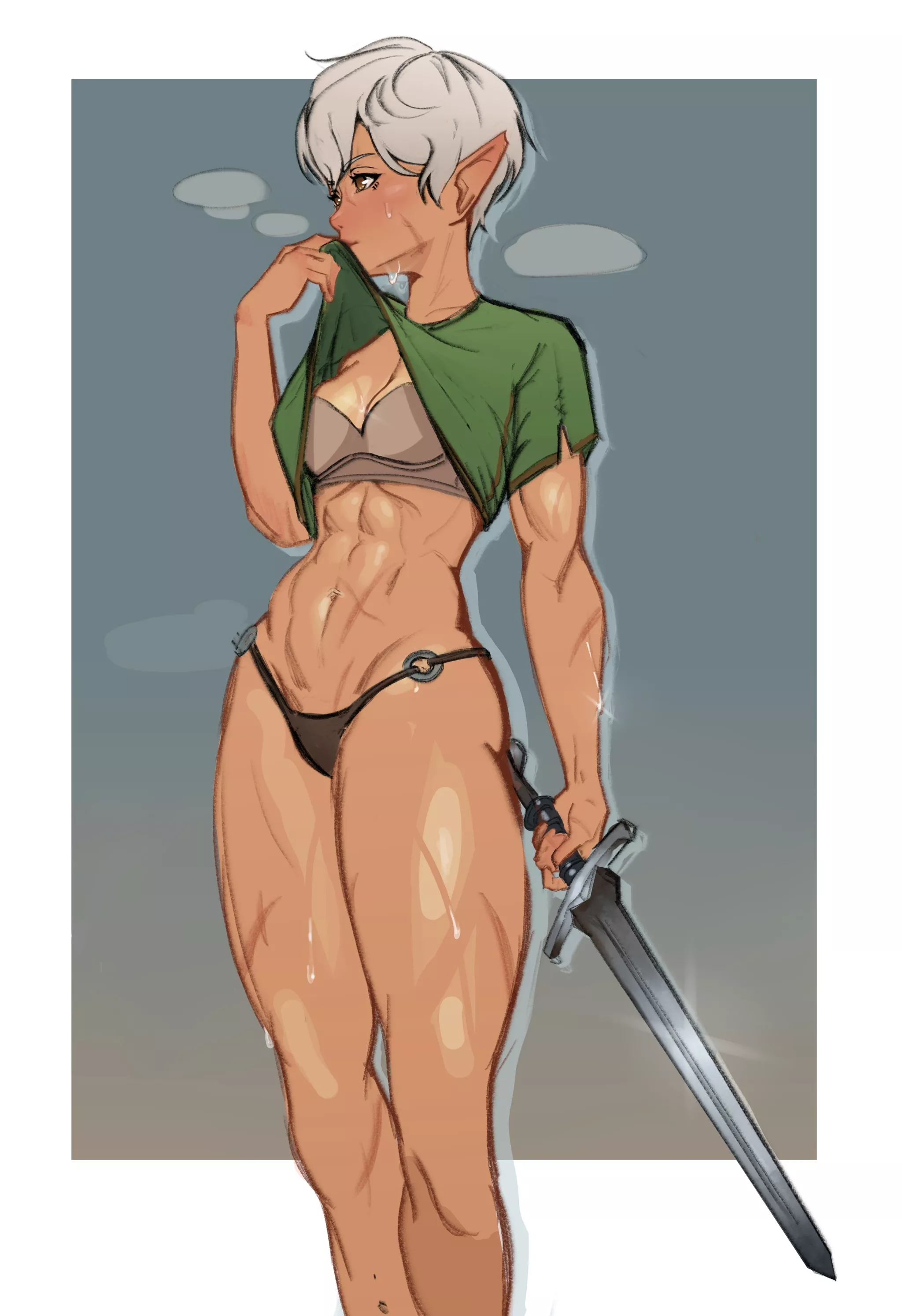 Elf Fighter, by monmon-eree