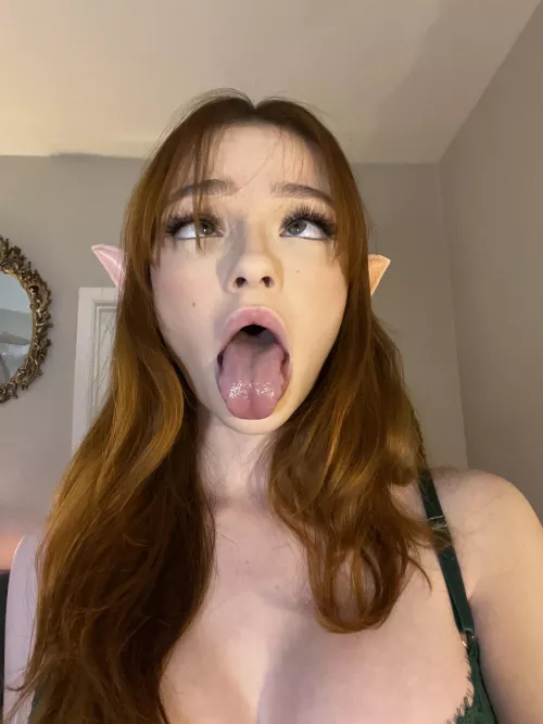 elven ahegao babygirl