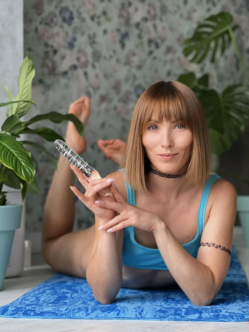 Embrace the sensual experience of a glass dildo