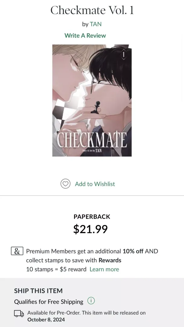 ENGLISH VOLUMES OF CHECKMATE⁉️
