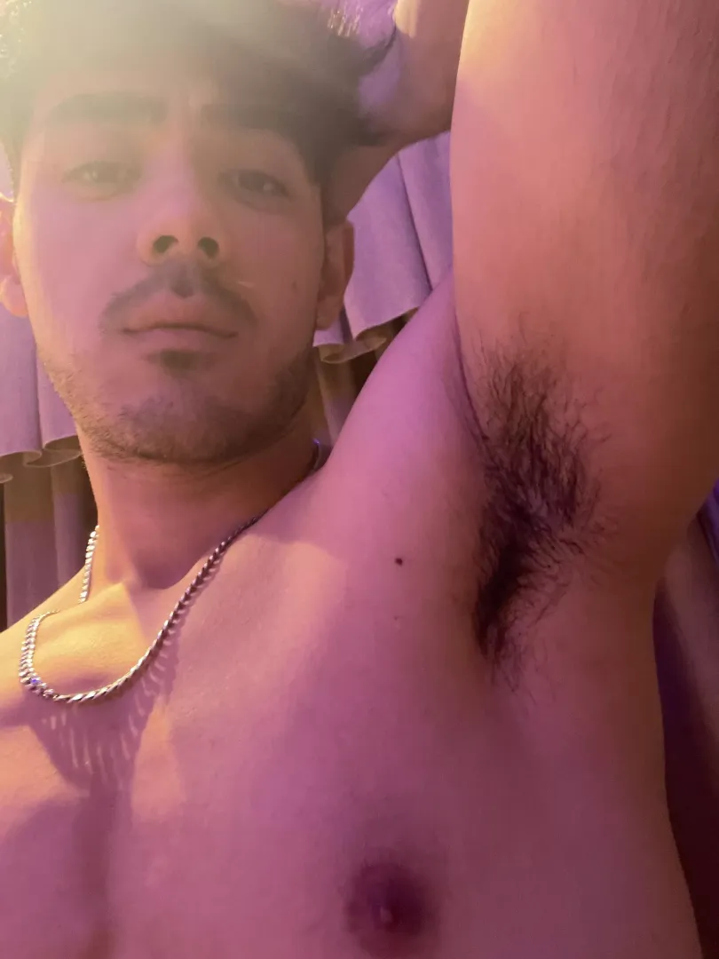 Enjoy lick my armpits baby