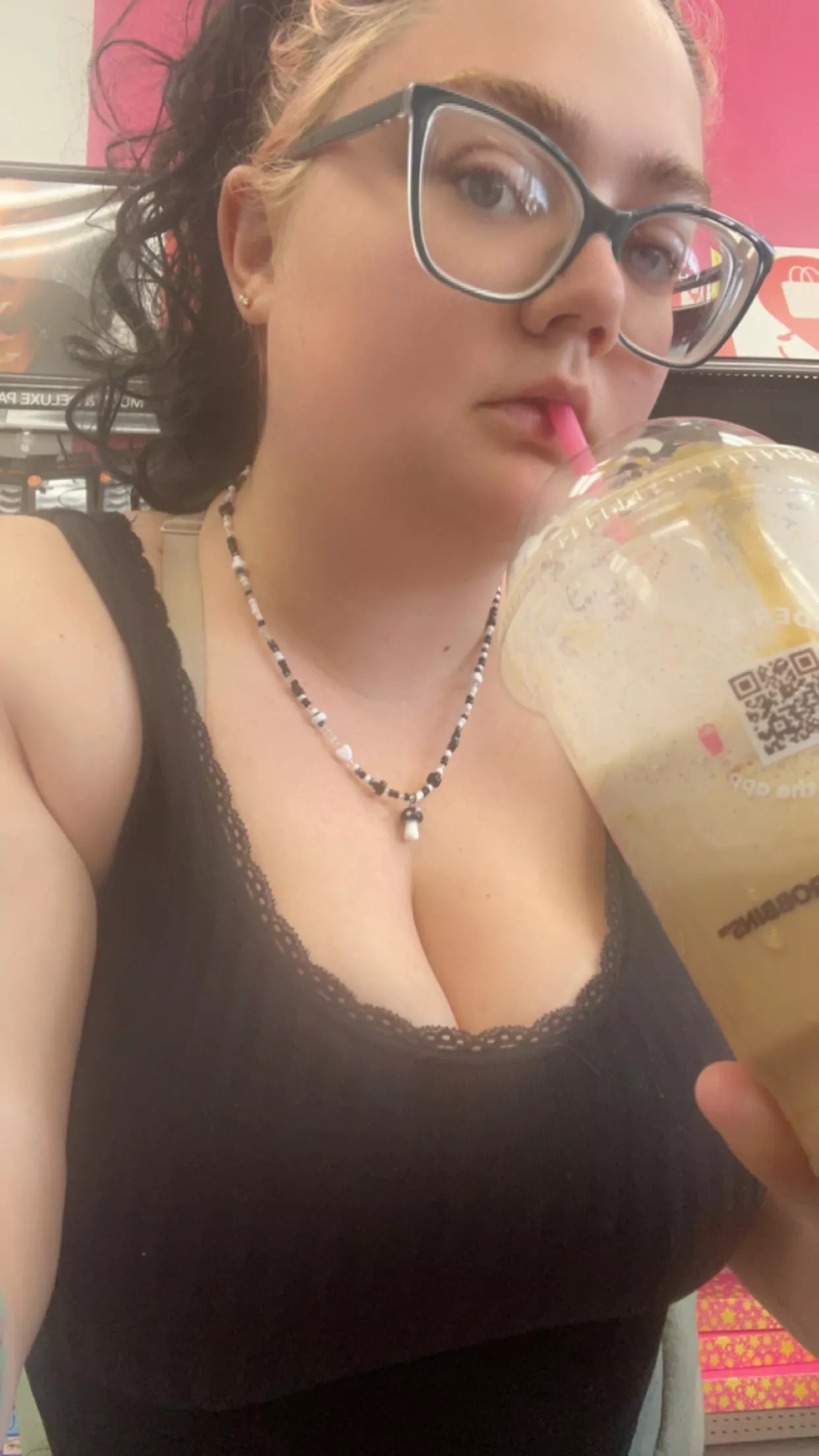 Enjoying my coffee