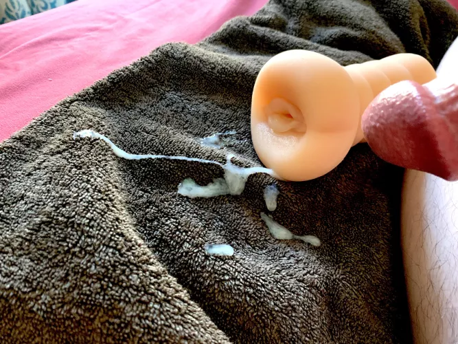 Enjoying my first pocket pussy