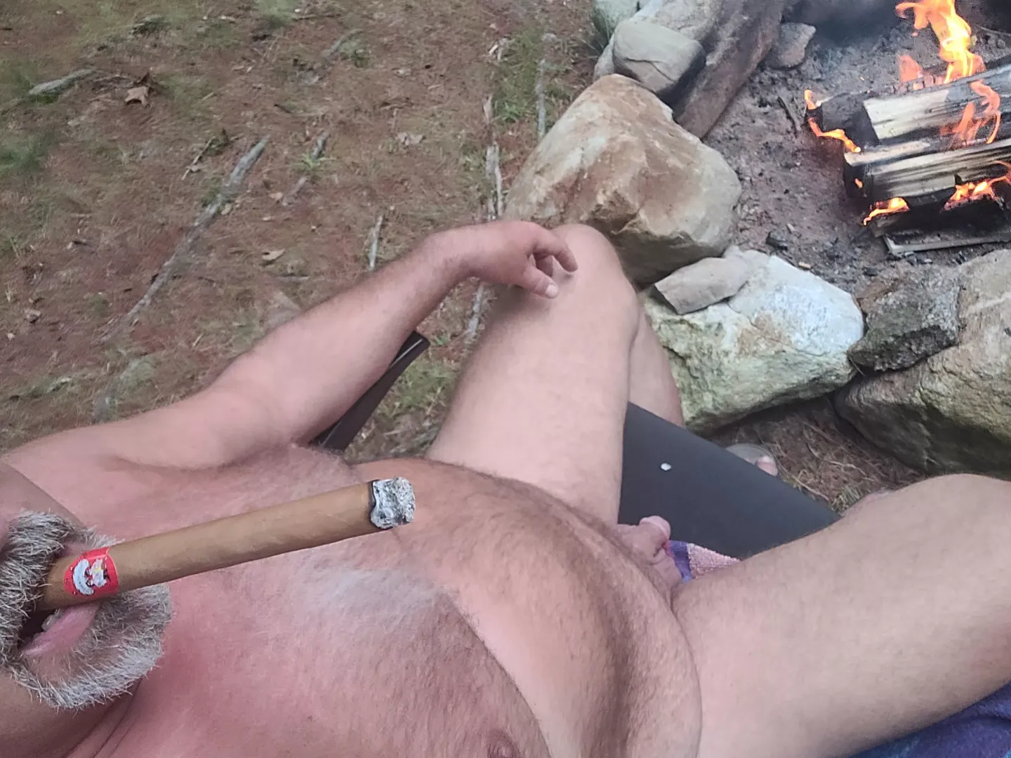Enjoying the fire