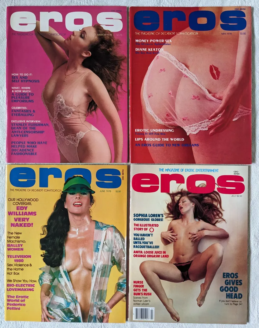 Eros magazines. 1978 and 1980.
