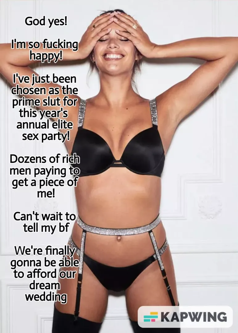 Escort girlfriend got chosen as the prime slut for this year's annual elite sex party