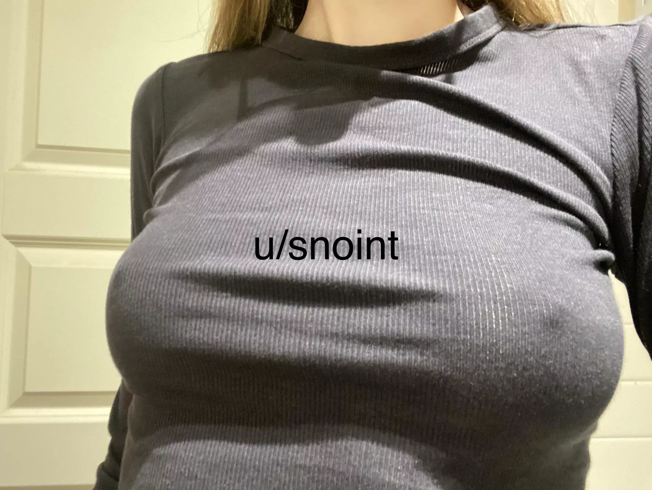 Even the gym day is a no bra day