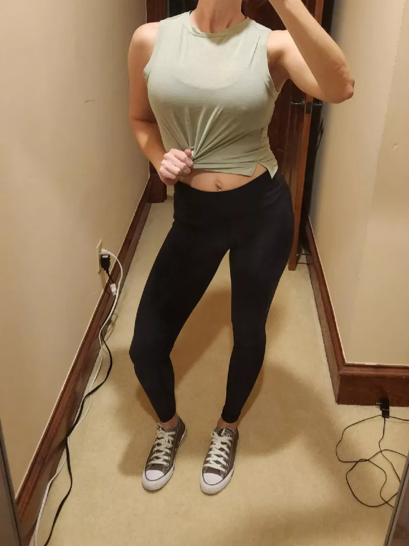 Even through a sports bra...
