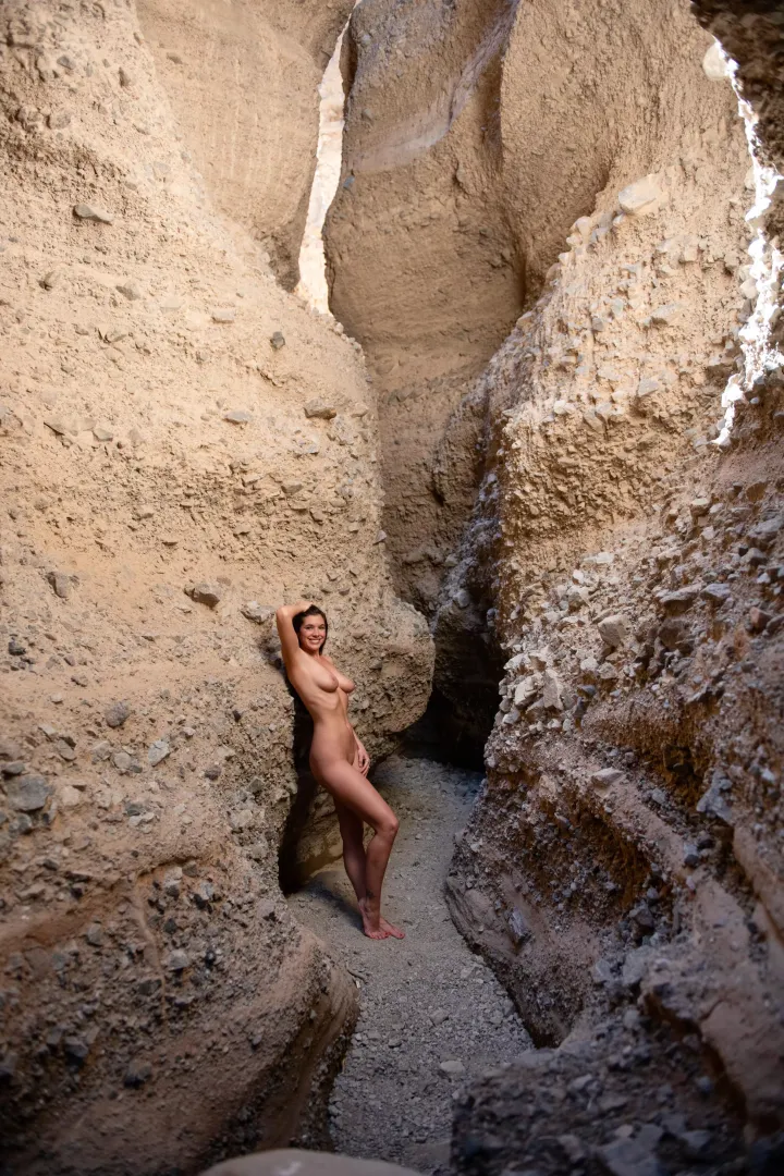 Exploring a slot canyon - OC