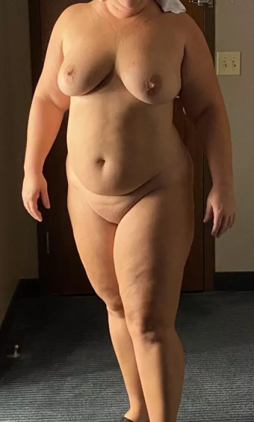 F 45 220lbs 5’8” My normal nude. Sharing on my husband’s account. Be respectful.