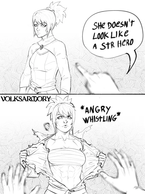 [Fanart] Marci the Hard Carry of the Hard Carries (after all, she carried the whole show on her back :v) (by me, @volksarmory)