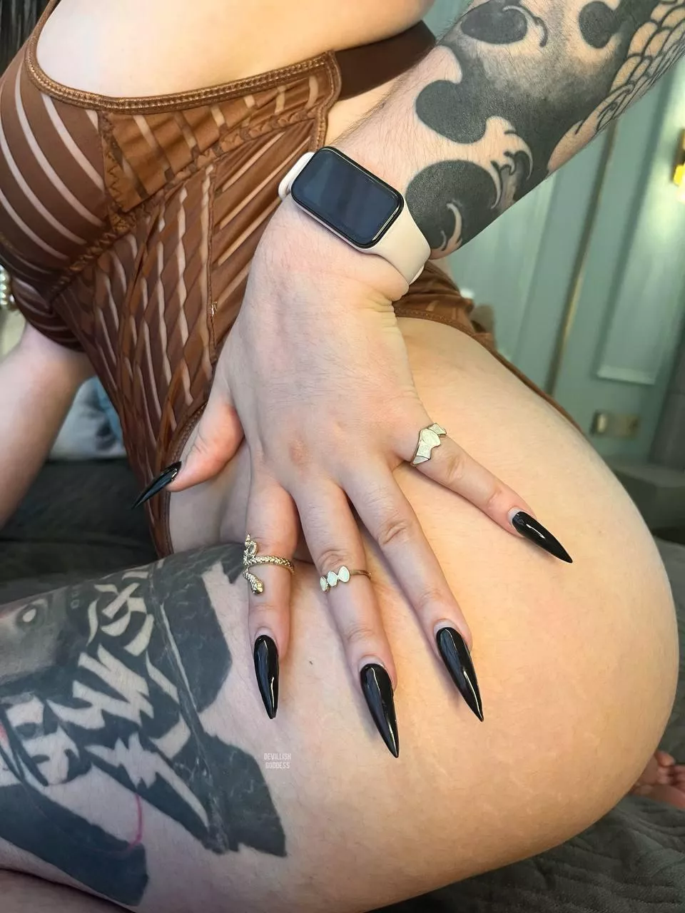 Feel the control in every scratch of My nails