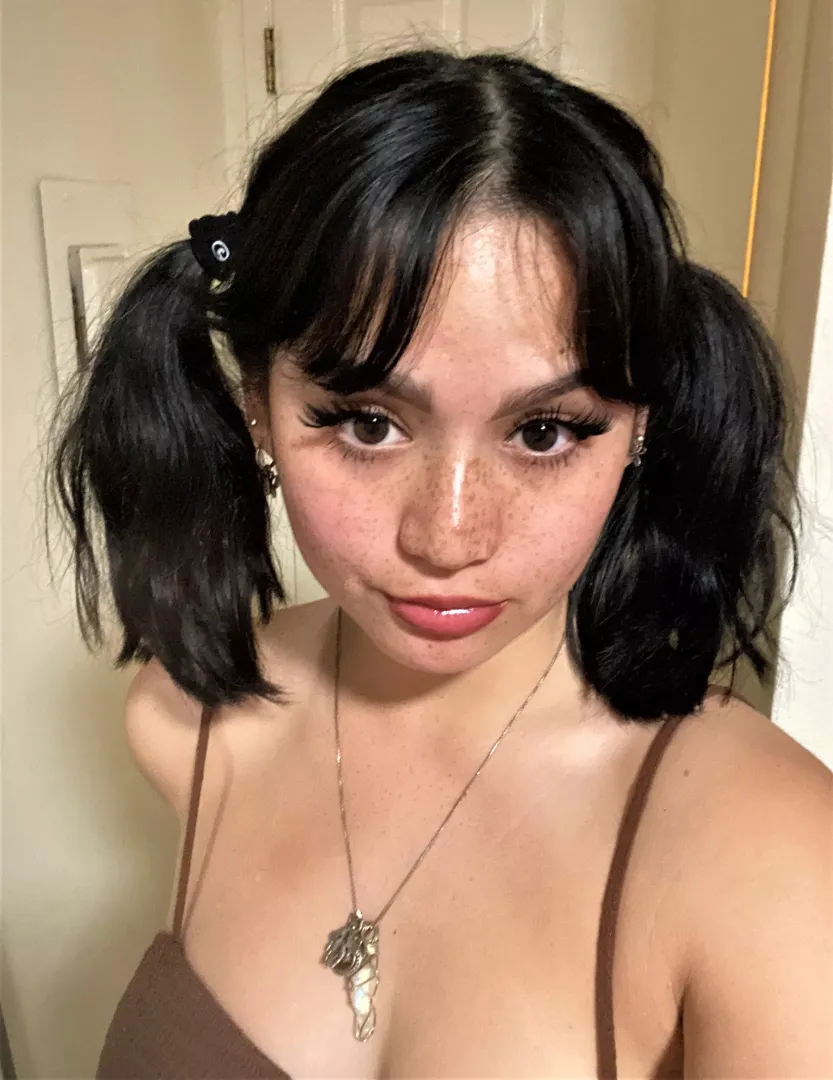 Feeling happy with my freckles!