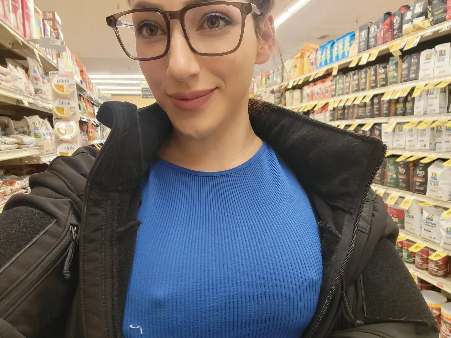feeling mischievous walking around the grocery store like this...I hope the store clerks dnt mind