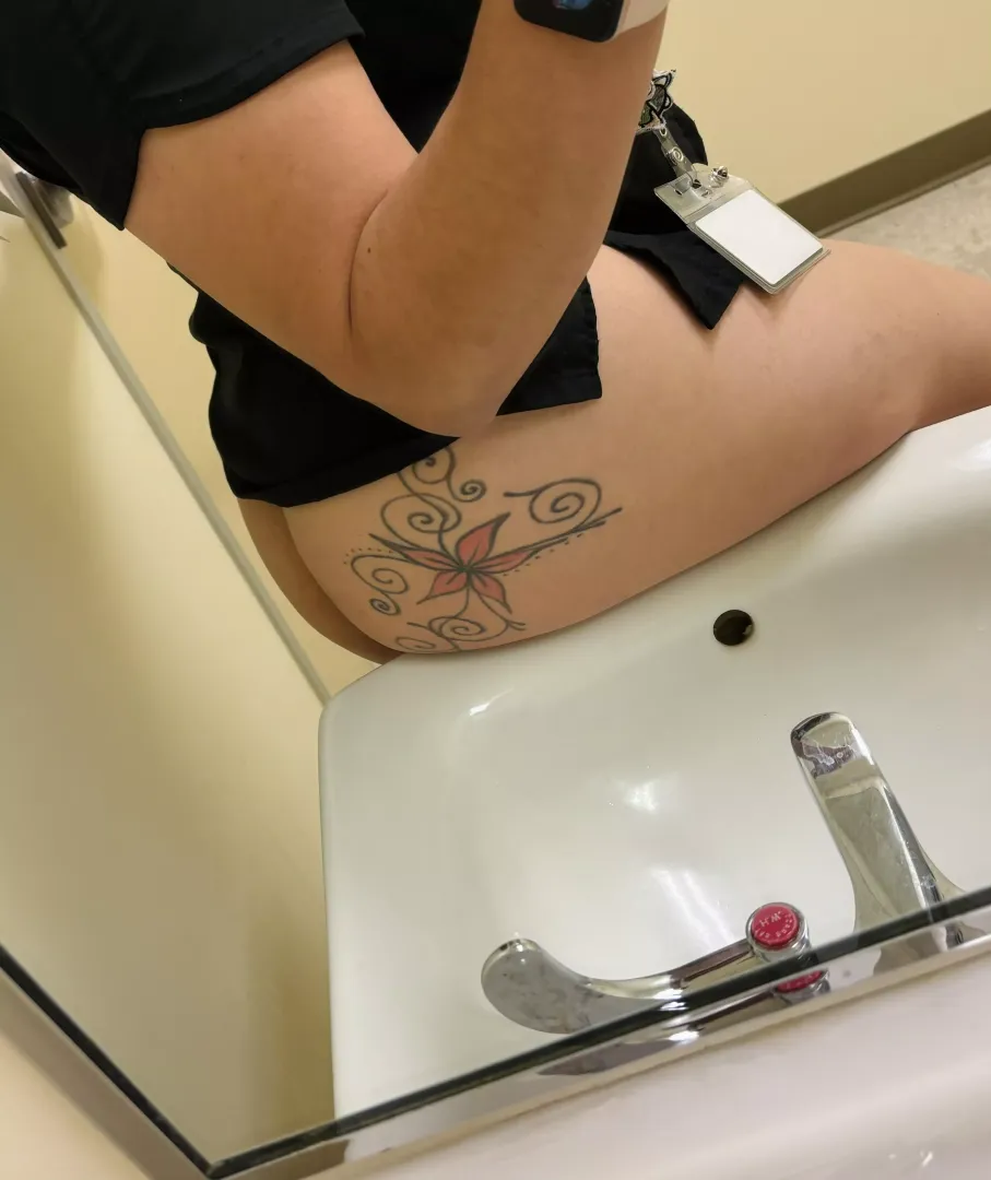 Feeling naughty during my shift 