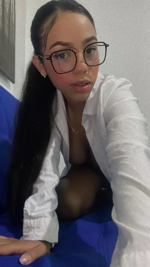 Feeling sexy with glasses