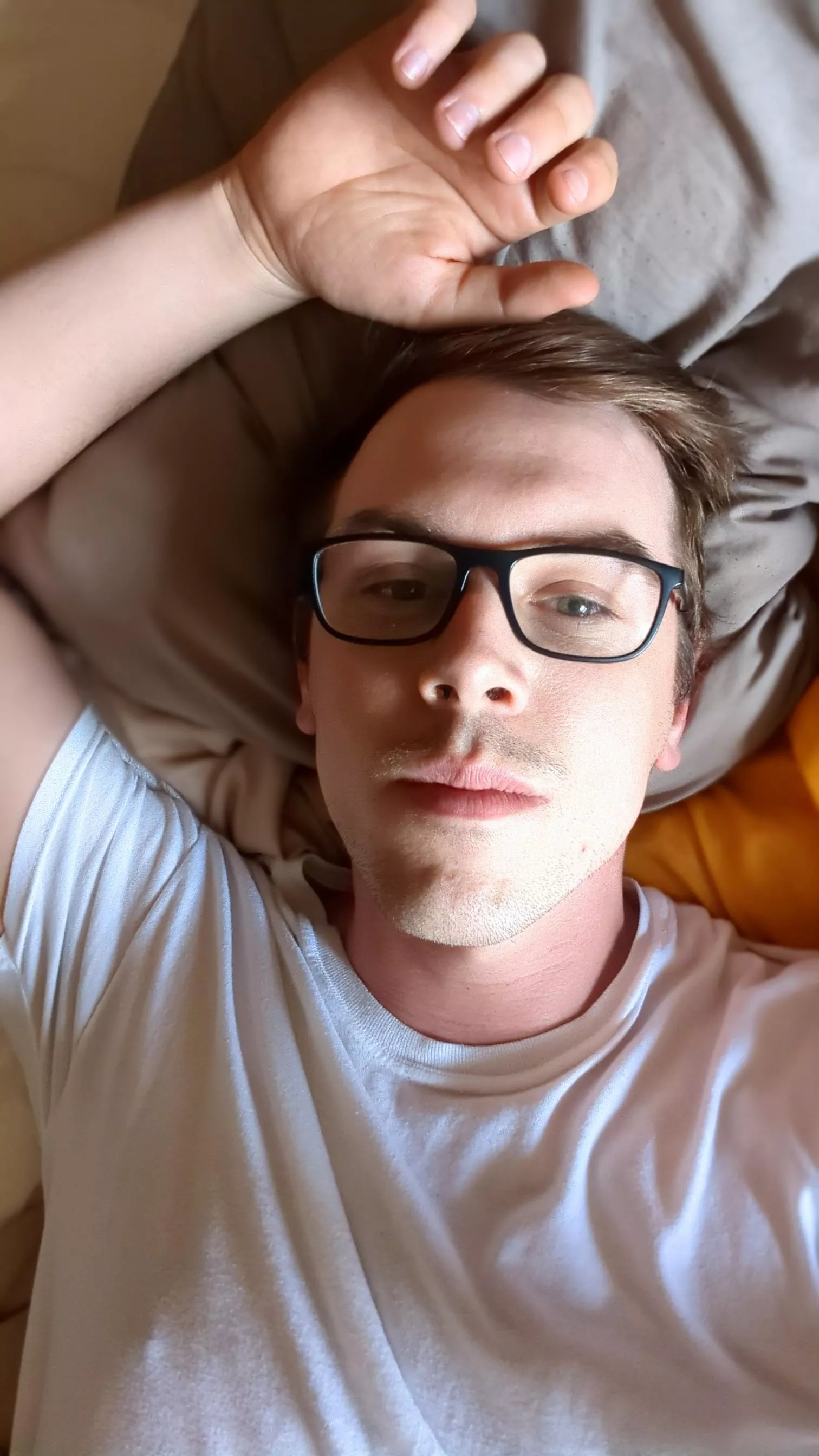 Fell back into bed while changing into a heat dome appropriate outfit.