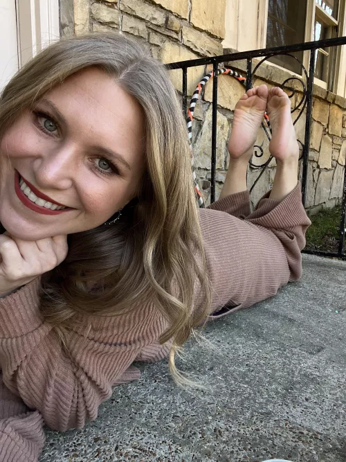 Felt cute with my feet kicked up