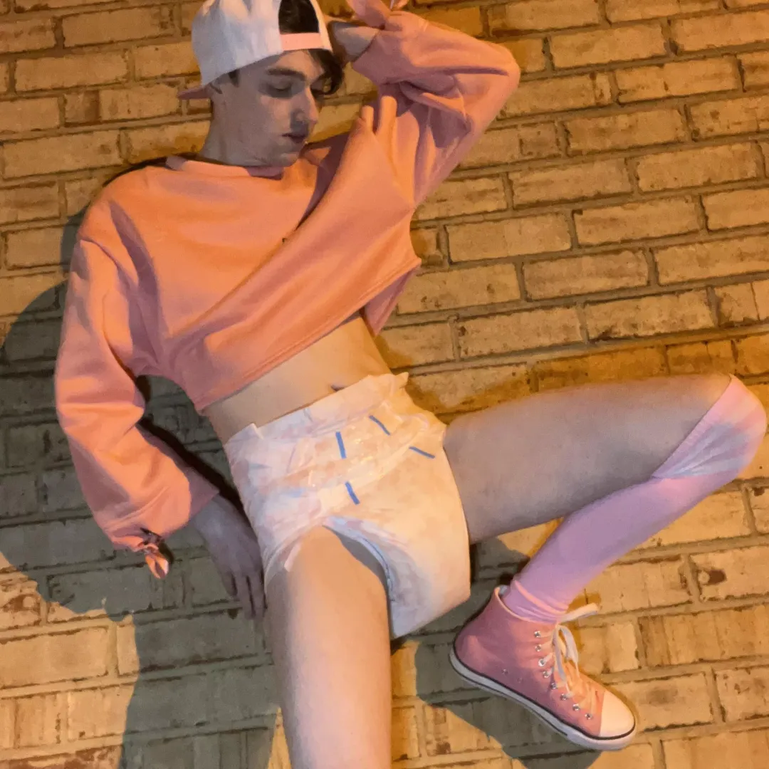 Fem Twink in a Diaper