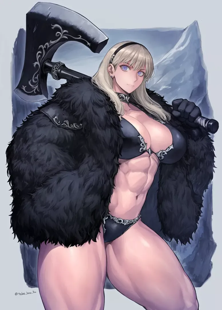 Female warrior [Artist: take_bou_zu]