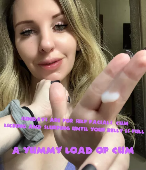 Fill your belly full of cum for sunday funday!!