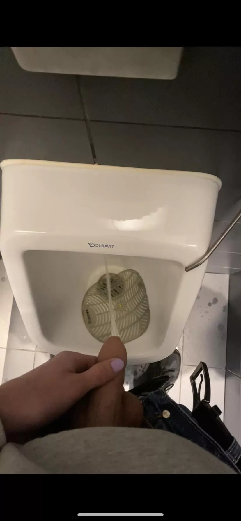 Filmed myself pissing in a public toilet, what would you do if you caught me?