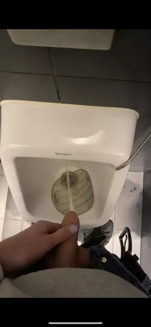 Filmed myself pissing in a public toilet, what would you do if you caught me?