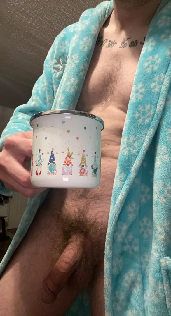 Finally getting to use my cute Christmas mug