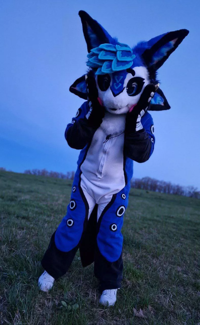 Finally I got my (partial Kigu) Fursuit 💙 im super happy