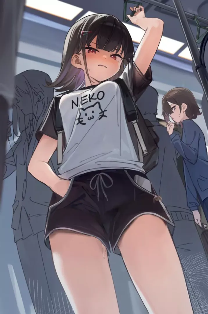 Fingering Herself in public