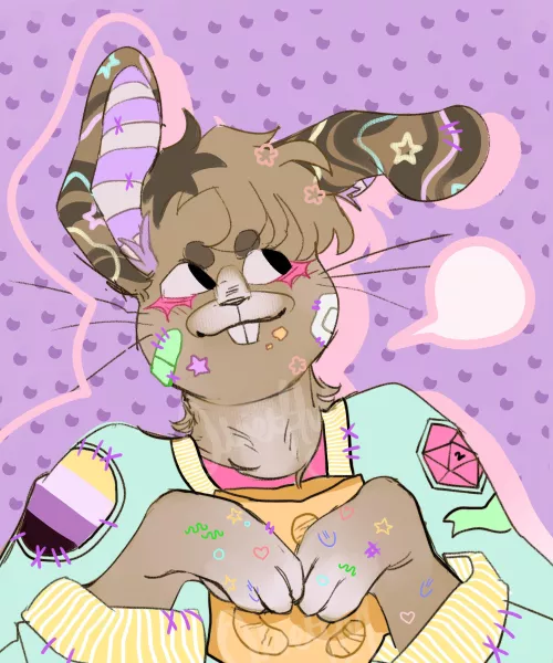 first fursona :) new to fandom and wanted to try out drawing a fursona