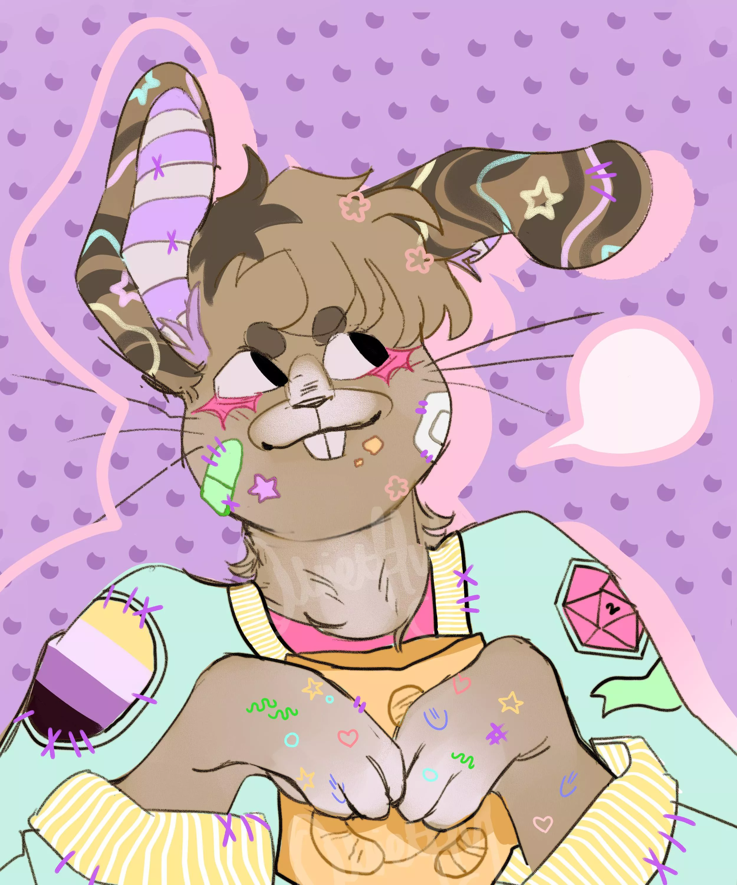 first fursona :) new to fandom and wanted to try out drawing a fursona