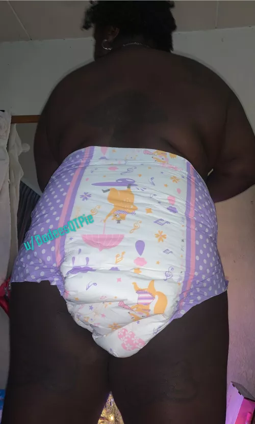First time wearing diaper:)