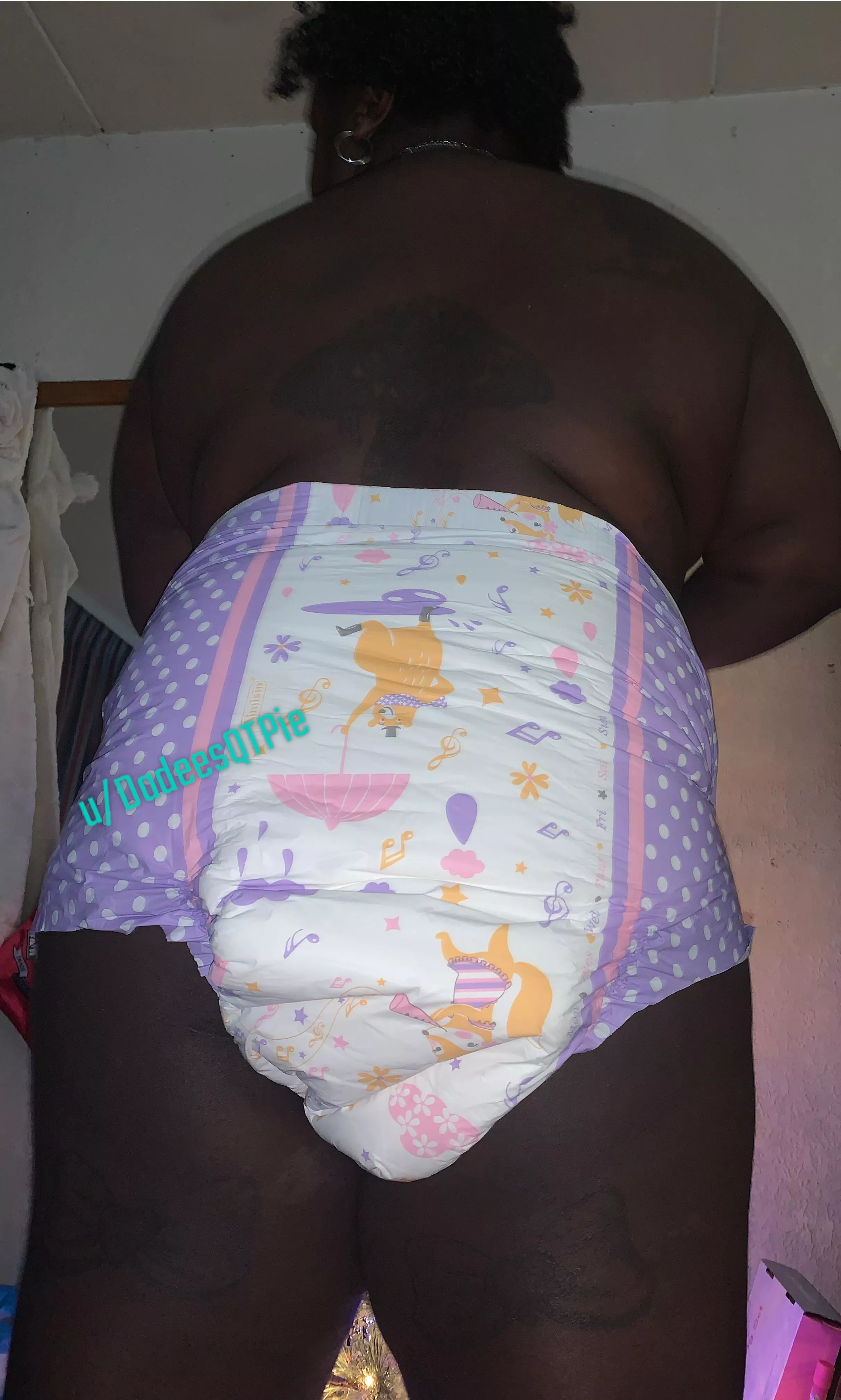 First time wearing diaper:)