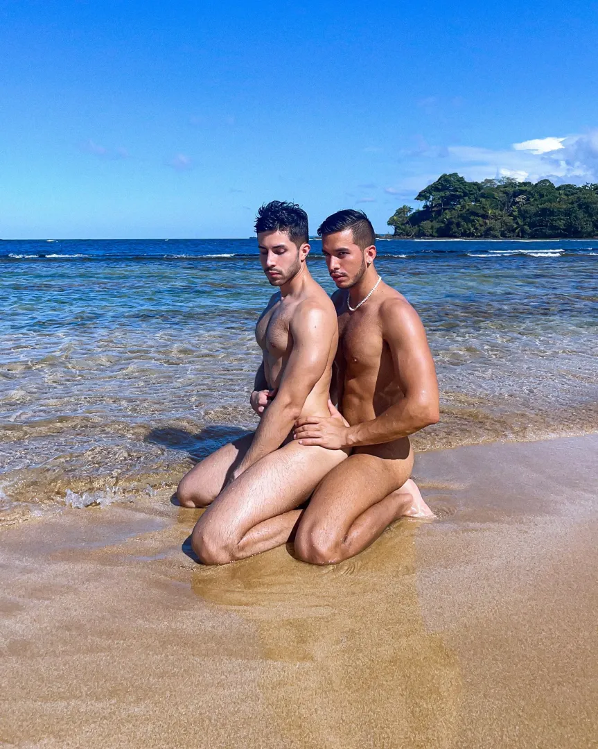 First time with my bf enjoying this tropical paradise in our most natural state